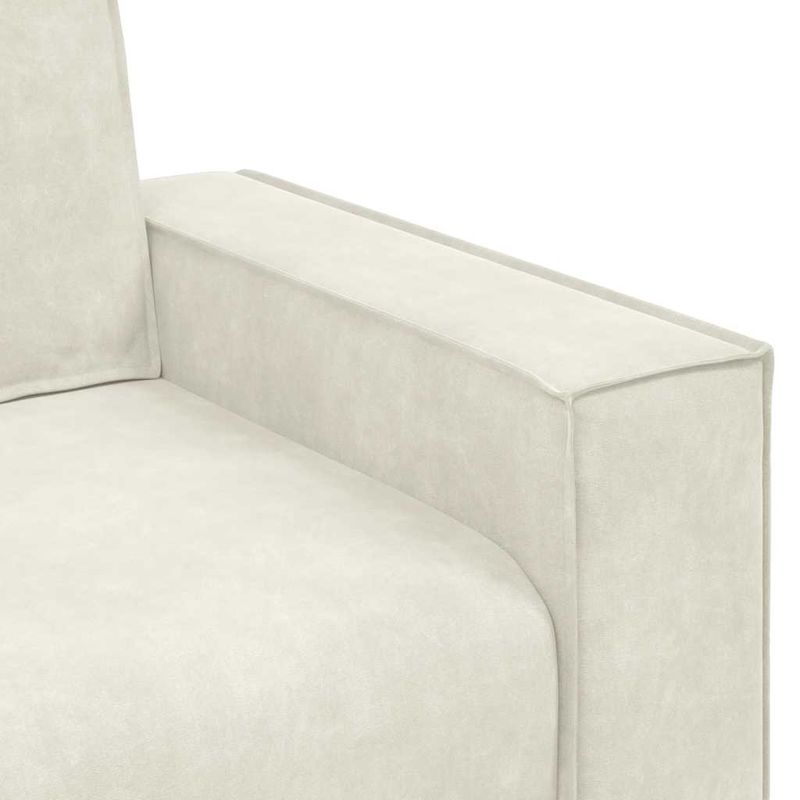 Casa si Gradina - Mobilier - Canapele si coltare - Canapele - Canapea cu 2 locuri, crem, 140 cm, catifea - Infinity.ro