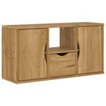 Casa si Gradina - Mobilier - Comode si corpuri - Comode - Unitati TV 5 piese cu depozitare „ODDA” din lemn masiv de pin, model 5 rafturi 5 sertare - Infinity.ro