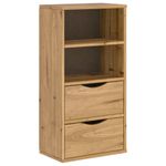 Casa si Gradina - Mobilier - Comode si corpuri - Comode - Unitati TV 5 piese cu depozitare „ODDA” din lemn masiv de pin, model 5 rafturi 5 sertare - Infinity.ro