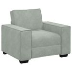 Casa si Gradina - Mobilier - Canapele si coltare - Canapele - Canapea scaun gri deschis 59 cm catifea - Infinity.ro