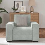 Casa si Gradina - Mobilier - Canapele si coltare - Canapele - Canapea scaun gri deschis 59 cm catifea - Infinity.ro