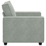 Casa si Gradina - Mobilier - Canapele si coltare - Canapele - Canapea scaun gri deschis 59 cm catifea - Infinity.ro