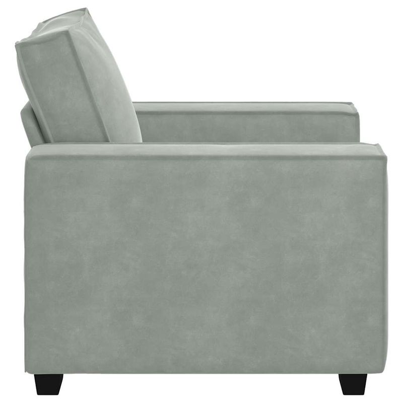 Casa si Gradina - Mobilier - Canapele si coltare - Canapele - Canapea scaun gri deschis 59 cm catifea - Infinity.ro