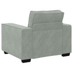 Casa si Gradina - Mobilier - Canapele si coltare - Canapele - Canapea scaun gri deschis 59 cm catifea - Infinity.ro