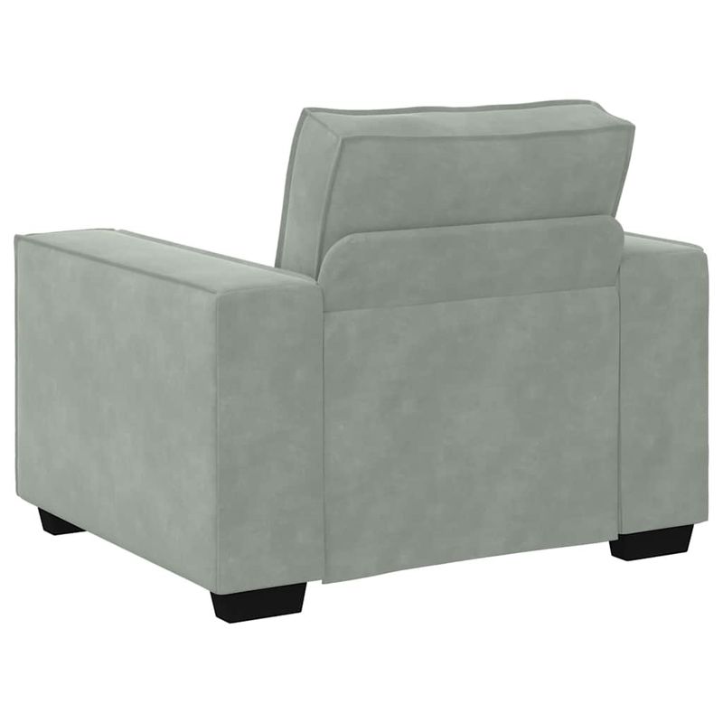 Casa si Gradina - Mobilier - Canapele si coltare - Canapele - Canapea scaun gri deschis 59 cm catifea - Infinity.ro