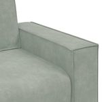 Casa si Gradina - Mobilier - Canapele si coltare - Canapele - Canapea scaun gri deschis 59 cm catifea - Infinity.ro