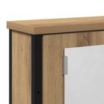 Casa si Gradina - Mobilier - Mobilier baie - Corpuri baie - Dulap cu oglinda pentru baie Stejar Artisan Lemn prelucrat - Infinity.ro