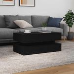 Casa si Gradina - Mobilier - Mese si birouri - Masute de cafea - Masuta de cafea cu lumini LED Stejar negru 90x50x40 cm - Infinity.ro