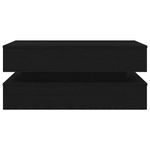 Casa si Gradina - Mobilier - Mese si birouri - Masute de cafea - Masuta de cafea cu lumini LED Stejar negru 90x50x40 cm - Infinity.ro