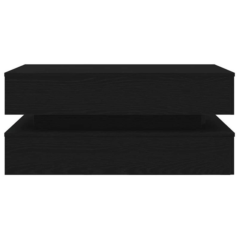 Casa si Gradina - Mobilier - Mese si birouri - Masute de cafea - Masuta de cafea cu lumini LED Stejar negru 90x50x40 cm - Infinity.ro