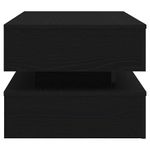 Casa si Gradina - Mobilier - Mese si birouri - Masute de cafea - Masuta de cafea cu lumini LED Stejar negru 90x50x40 cm - Infinity.ro