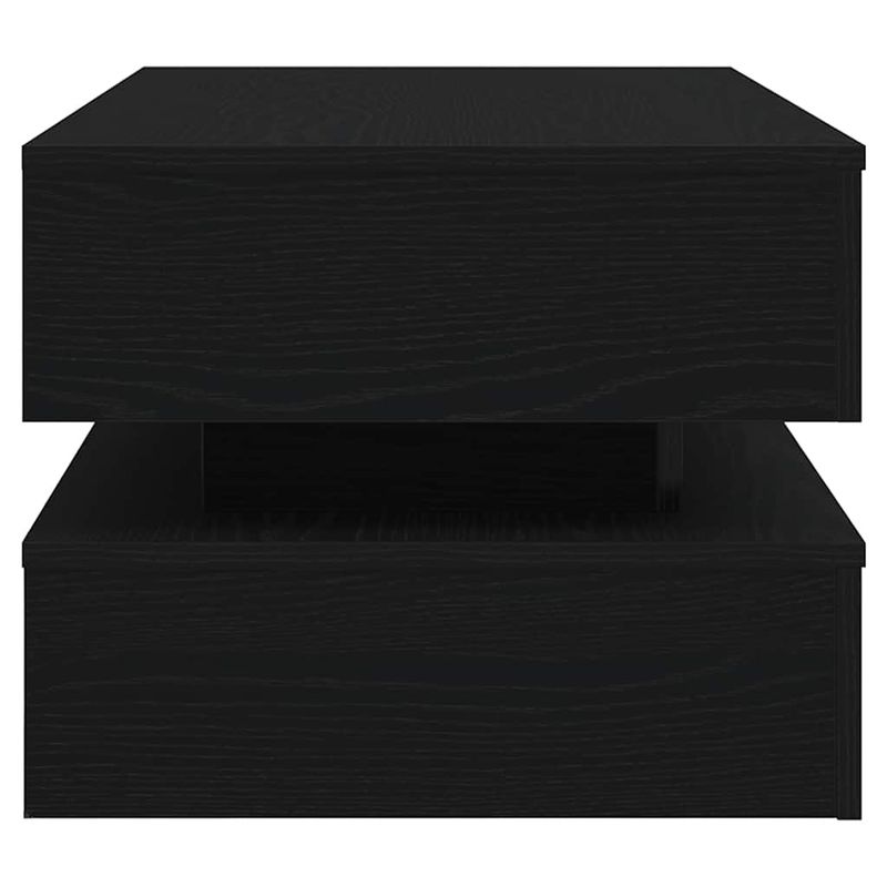 Casa si Gradina - Mobilier - Mese si birouri - Masute de cafea - Masuta de cafea cu lumini LED Stejar negru 90x50x40 cm - Infinity.ro