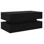 Casa si Gradina - Mobilier - Mese si birouri - Masute de cafea - Masuta de cafea cu lumini LED Stejar negru 90x50x40 cm - Infinity.ro