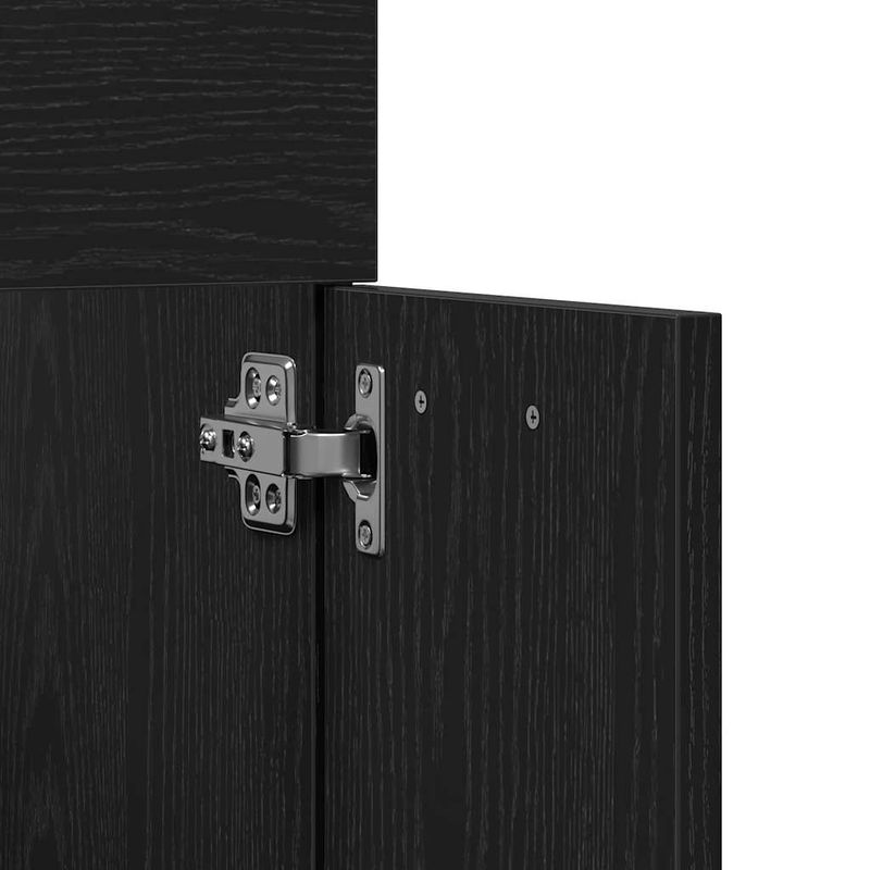 Casa si Gradina - Mobilier - Seturi de mobilier - Seturi baie - Set de mobilier de baie din 2 piese din lemn de stejar negru - Infinity.ro
