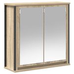 Casa si Gradina - Mobilier - Mobilier baie - Corpuri baie - Dulap de baie cu oglinda Stejar Sonoma 60x21x60 cm - Infinity.ro