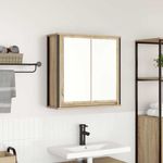 Casa si Gradina - Mobilier - Mobilier baie - Corpuri baie - Dulap de baie cu oglinda Stejar Sonoma 60x21x60 cm - Infinity.ro