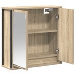 Casa si Gradina - Mobilier - Mobilier baie - Corpuri baie - Dulap de baie cu oglinda Stejar Sonoma 60x21x60 cm - Infinity.ro