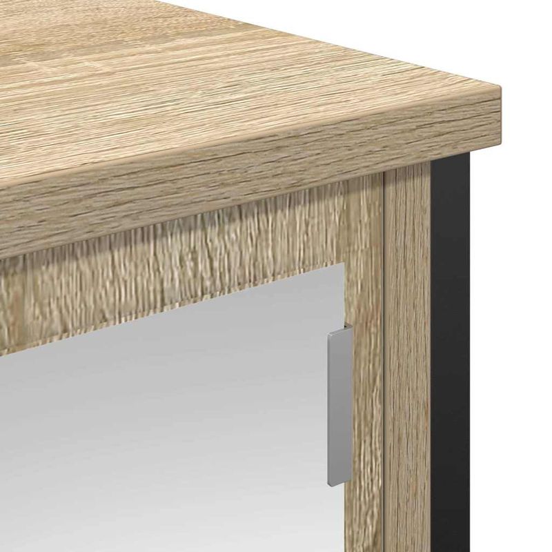 Casa si Gradina - Mobilier - Mobilier baie - Corpuri baie - Dulap de baie cu oglinda Stejar Sonoma 60x21x60 cm - Infinity.ro