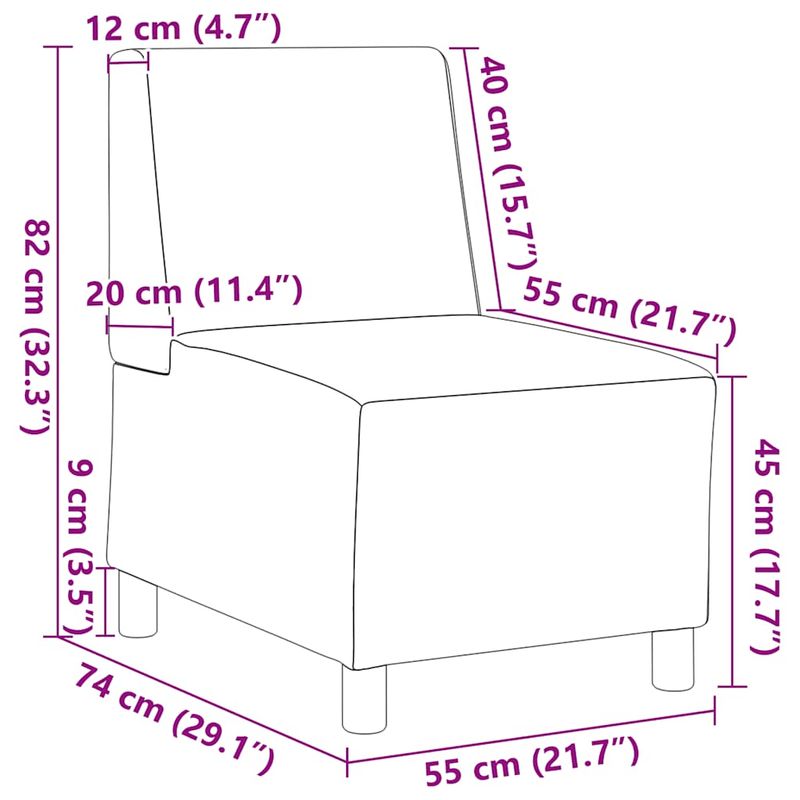 Casa si Gradina - Mobilier - Canapele si coltare - Canapele - Canapea Scaun Galben 55 cm Catifea - Infinity.ro