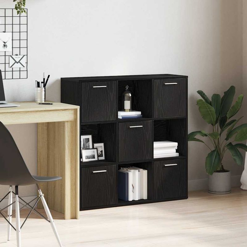 Casa si Gradina - Mobilier - Biblioteci si rafturi - Biblioteci - Biblioteca, stejar negru, 90x28x90 cm, lemn prelucrat - Infinity.ro