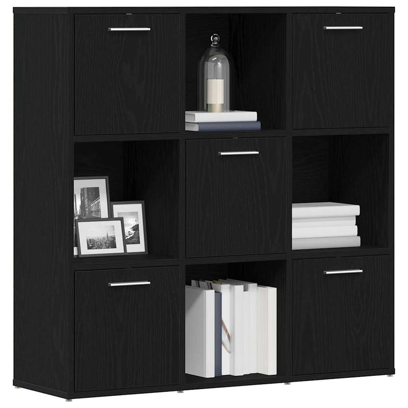 Casa si Gradina - Mobilier - Biblioteci si rafturi - Biblioteci - Biblioteca, stejar negru, 90x28x90 cm, lemn prelucrat - Infinity.ro