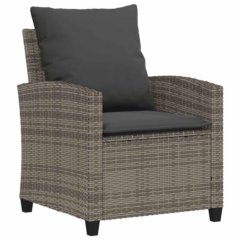 Casa si Gradina - Gradina si terasa - Mobilier exterior - Seturi mobila gradina - Set mobilier gradina cu perne, 6 piese, gri, poliratan - Infinity.ro