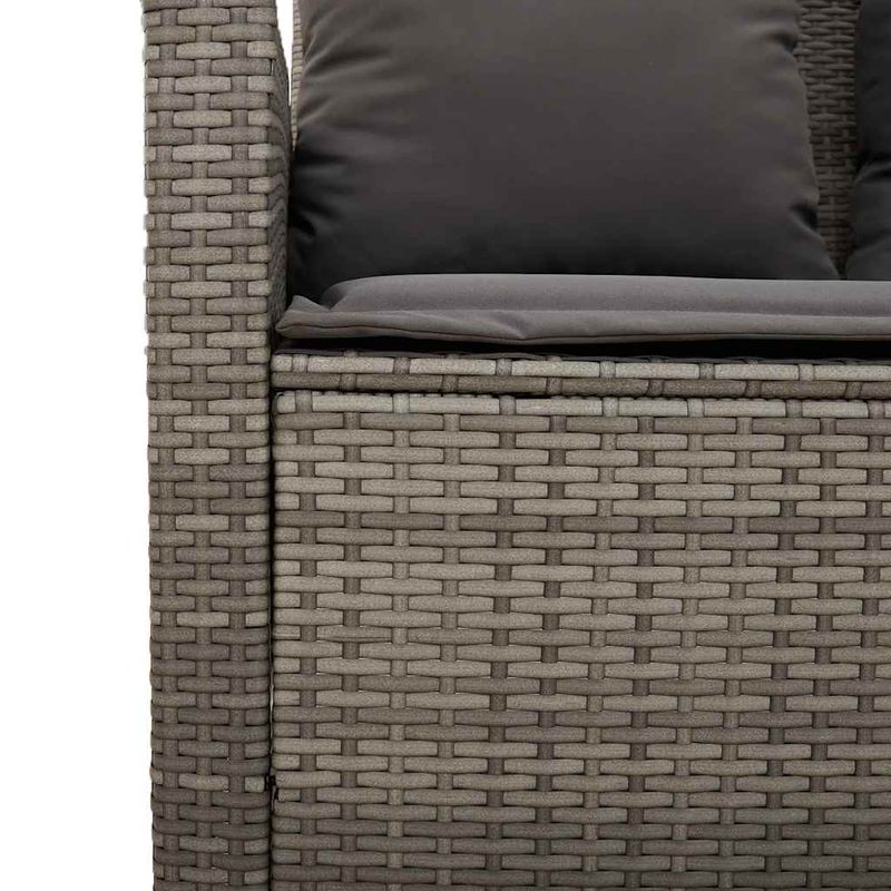 Casa si Gradina - Gradina si terasa - Mobilier exterior - Seturi mobila gradina - Set mobilier gradina cu perne, 6 piese, gri, poliratan - Infinity.ro