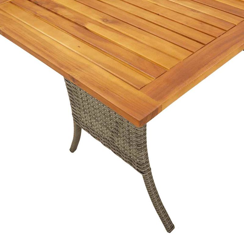 Casa si Gradina - Gradina si terasa - Mobilier exterior - Seturi mobila gradina - Set mobilier gradina cu perne, 6 piese, gri, poliratan - Infinity.ro