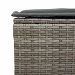 Casa si Gradina - Gradina si terasa - Mobilier exterior - Seturi mobila gradina - Set mobilier gradina cu perne, 6 piese, gri, poliratan - Infinity.ro