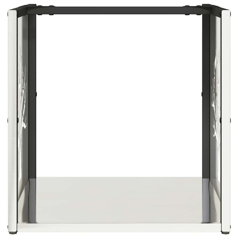 Casa si Gradina - Termice - Sobe, Seminee si accesorii - Accesorii seminee si sobe - Suport pentru lemne de foc 40x40x40 cm otel inoxidabil - Infinity.ro