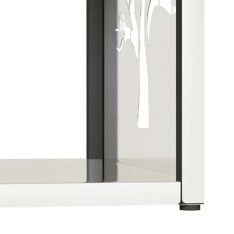 Casa si Gradina - Termice - Sobe, Seminee si accesorii - Accesorii seminee si sobe - Suport pentru lemne de foc 40x40x40 cm otel inoxidabil - Infinity.ro