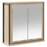 Casa si Gradina - Mobilier - Seturi de mobilier - Seturi baie - Set mobilier de baie, 2 piese, stejar sonoma, lemn prelucrat - Infinity.ro
