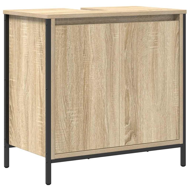 Casa si Gradina - Mobilier - Seturi de mobilier - Seturi baie - Set mobilier de baie, 2 piese, stejar sonoma, lemn prelucrat - Infinity.ro