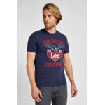 Fashion, accesorii si bijuterii - Barbati - Imbracaminte - Tricouri si bluze barbati - Tricou barbati Lee Frontier 112355577, S INTL, Bluemarin - Infinity.ro