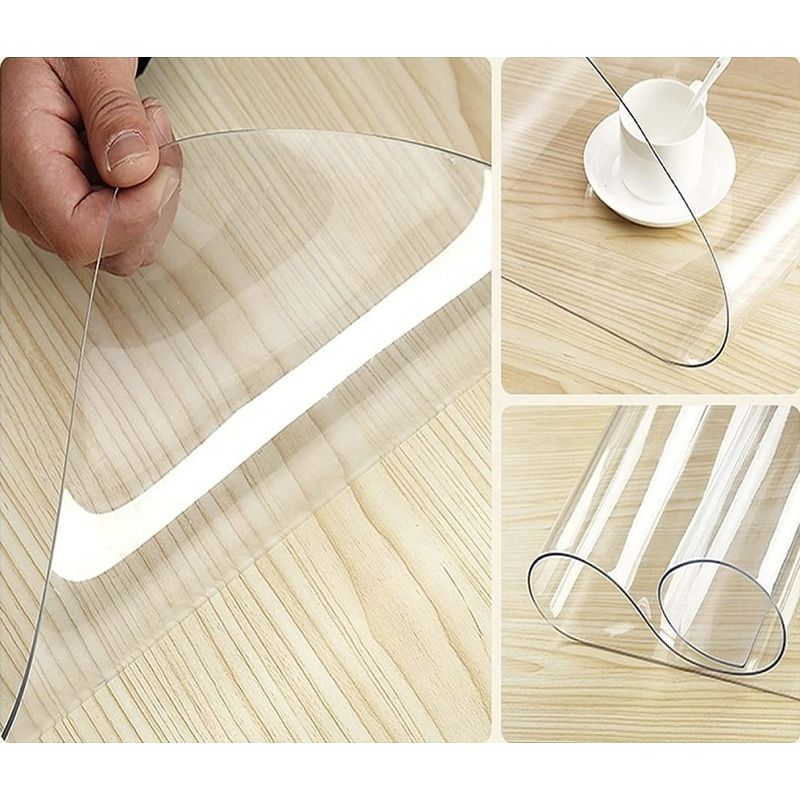 Casa si Gradina - Textile si covoare - Textile bucatarie - Fete de masa - Protectie fata  de masa 80x160 cm /1,2mm transparenta pvc silicon - Infinity.ro