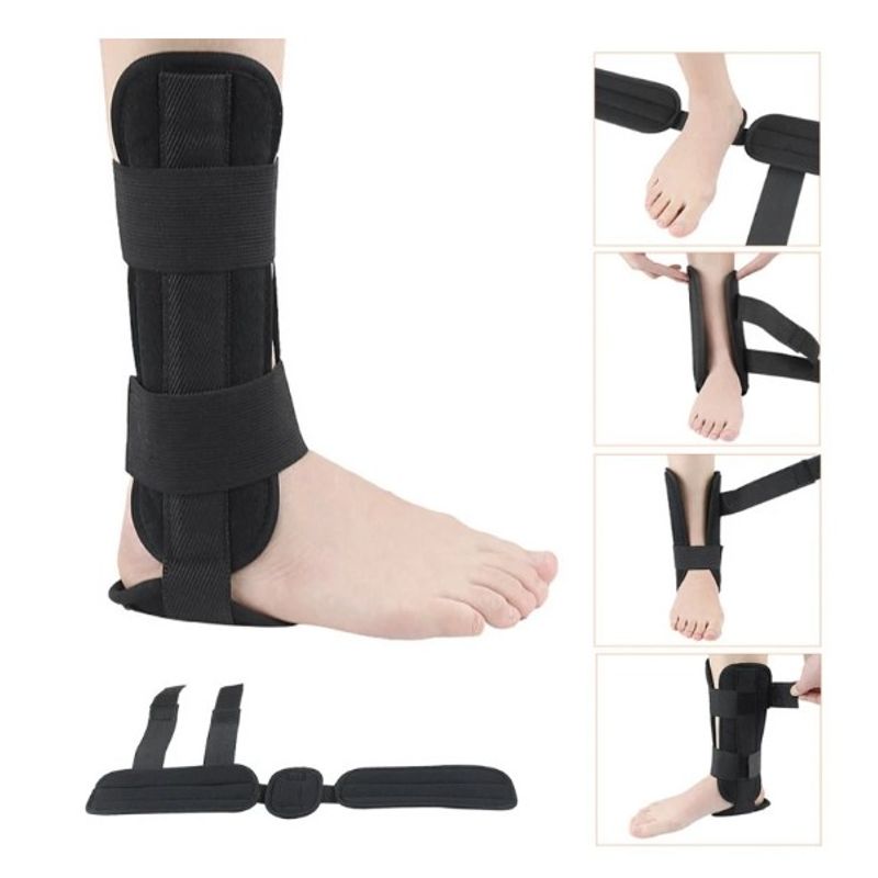 Ingrijire personala si Cosmetice - Sanatate si wellness - Aparate medicale - Suporturi ortopedice si orteze - Orteza pentru glezna cu atele fixe, asigurand stabilitate si siguranta, negru, universala - Infinity.ro