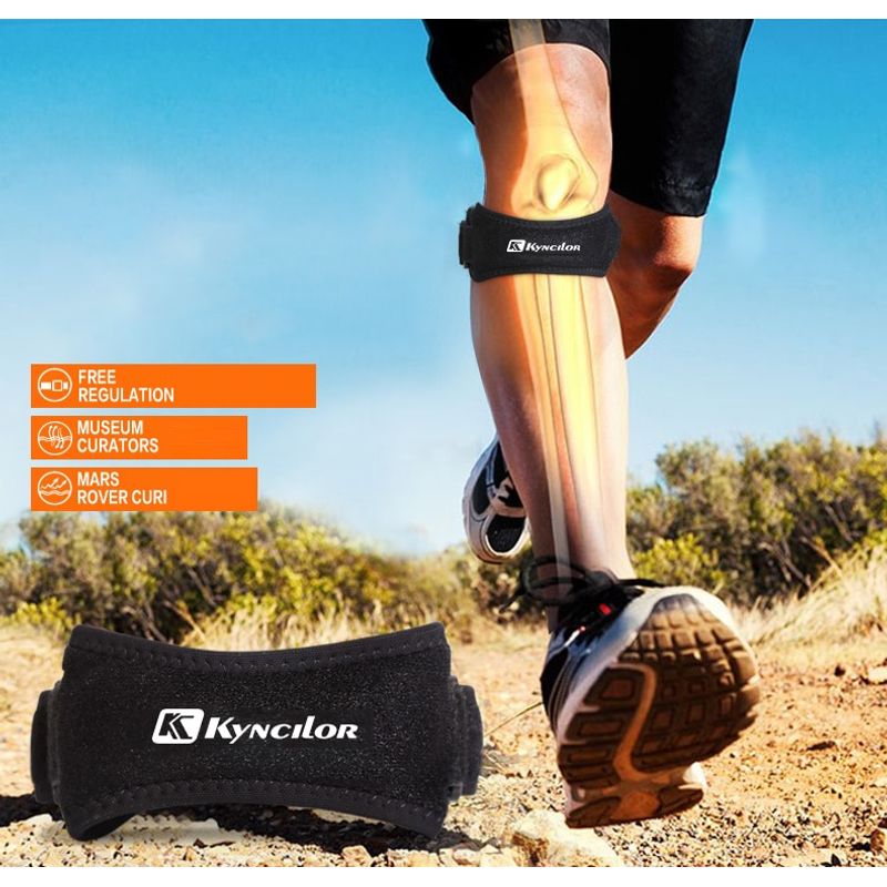 Ingrijire personala si Cosmetice/Sanatate si wellness/Aparate medicale/Suporturi ortopedice si orteze - Orteza pentru tendon patelar, negru cu roz - Infinity.ro