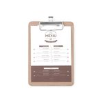 Carti si Birotica - Birotica - Accesorii de birou - Table si clipboard-uri - Clipboard pentru meniu 125x180 mm Hendi - Infinity.ro