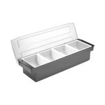 Casa si Gradina - Bucatarie si vesela - Organizare si depozitare bucatarie - Cutii alimentare - Cutie ingrediente cu 4 compartimente, Bar , 480x150x(H)100mm - Infinity.ro
