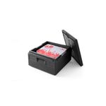Casa si Gradina - Bucatarie si vesela - Organizare si depozitare bucatarie - Cutii alimentare - Cutie termoizolanta pentru transport, 21 lt, interior 350x350x(H)175 mm, exterior 410x410x(H)240 mm, Hendi Kitchen Line, spuma polipropilenica - Infinity.ro