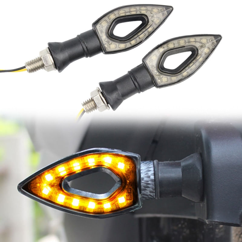 Auto si Moto - Moto - Accesorii moto si consumabile - Set 2 lampi semnalizare Arrow Led pentru motocicleta, 12V, AVX-ZD59 - Infinity.ro