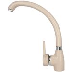 Casa si Gradina - Sanitare - Chiuveta bucatarie si accesorii - Chiuvete bucatarie - Set chiuveta bucatarie CasaBlanca Duo granit cu 2 cuve cu baterie SAND4A, bej - Infinity.ro