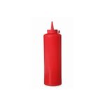Casa si Gradina - Bucatarie si vesela - Ustensile bucatarie - Rasnite si dozatoare condimente - Sticla dispenser 350 ml, 55x205 mm, polietilena rosie, Hendi - Infinity.ro