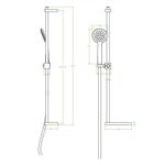 Casa si Gradina - Sanitare - Cazi si cabine de dus - Coloane si seturi de dus - Set dus alb cu doua functii, anticalcar LAVEO BREVA - Infinity.ro