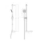 Casa si Gradina - Sanitare - Cazi si cabine de dus - Coloane si seturi de dus - Set dus negru cu doua functii, anticalcar LAVEO BREVA NLB81A1 - Infinity.ro