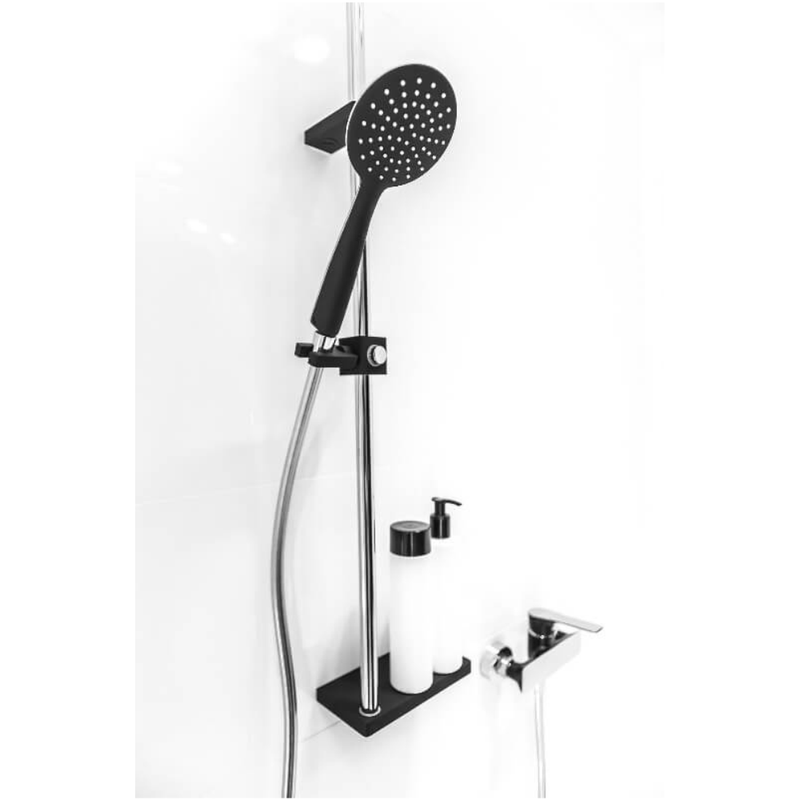 Casa si Gradina - Sanitare - Cazi si cabine de dus - Coloane si seturi de dus - Set dus negru cu doua functii, anticalcar LAVEO BREVA NLB81A1 - Infinity.ro