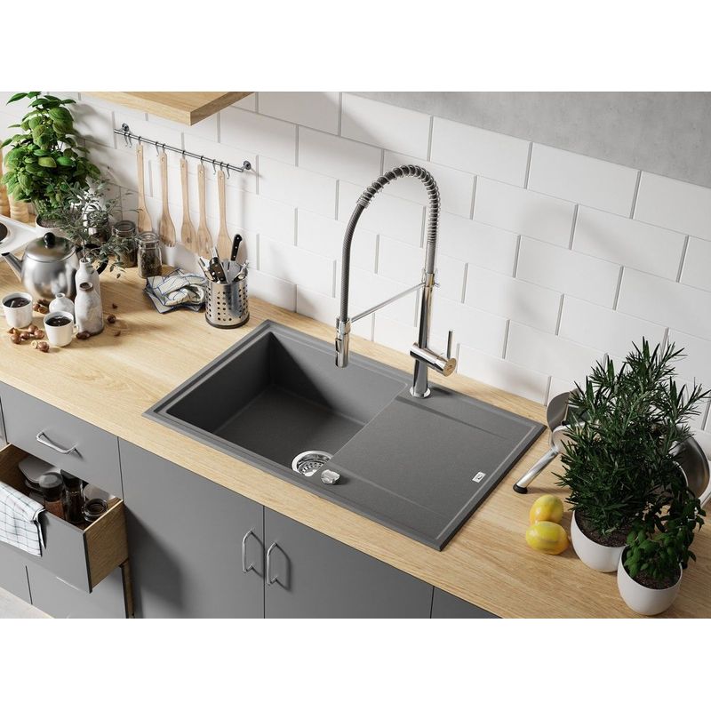 Casa si Gradina - Sanitare - Chiuveta bucatarie si accesorii - Baterii bucatarie - Baterie profesionala de bucatarie cu arc CasaBlanca RHEA BLD06SD, crom - Infinity.ro