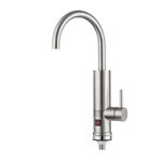 Casa si Gradina - Sanitare - Lavoar baie si accesorii - Baterii sanitare - Baterie electrica instant chiuveta bucatarie pentru apa calda, cu afisaj, Inox, Hypo BELS4 - Infinity.ro