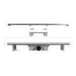 Casa si Gradina - Constructii - Materiale constructii - Sisteme de scurgere - Rigola dus Techman White Glass cu membrana antimiros, 50 cm - Infinity.ro