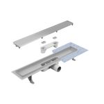 Casa si Gradina - Constructii - Materiale constructii - Sisteme de scurgere - Rigola dus Techman White Glass cu membrana antimiros, 50 cm - Infinity.ro